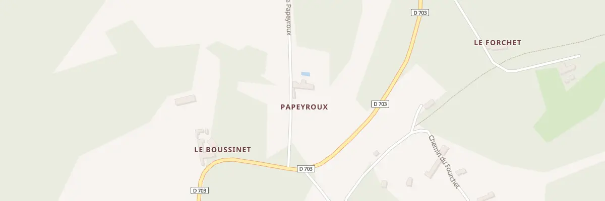 Plan du 12 Papeyroux à Pezuls