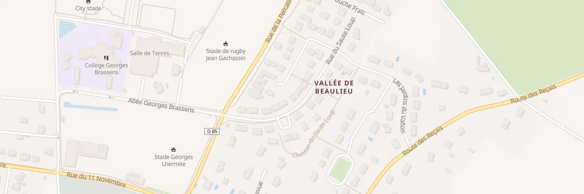 Plan du 12 Rue du Saute Loup à Esvres