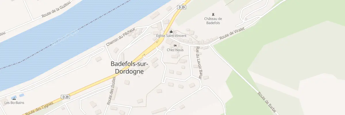 Plan du 24A Le Bourg Sud à Badefols-sur-Dordogne