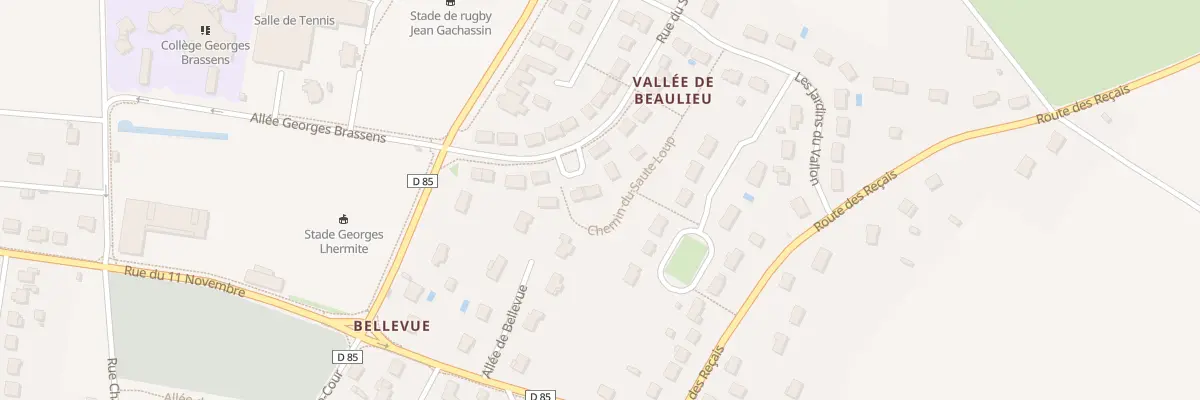 Plan du 13 Rue du Saute Loup à Esvres