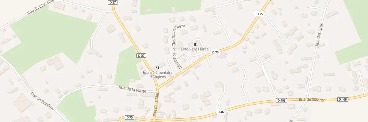 Plan du 75 Rue d’Iclon à Angiens