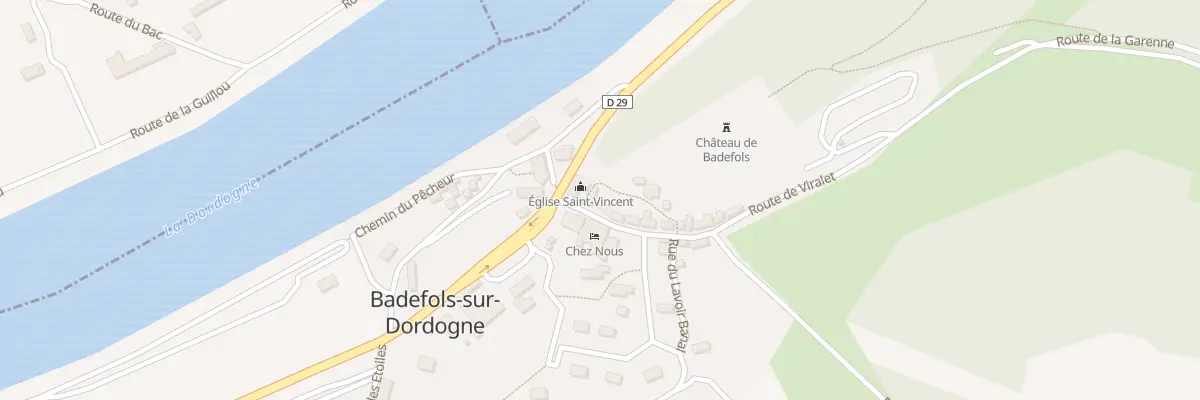 Plan du 24 Le Bourg Nord à Badefols-sur-Dordogne