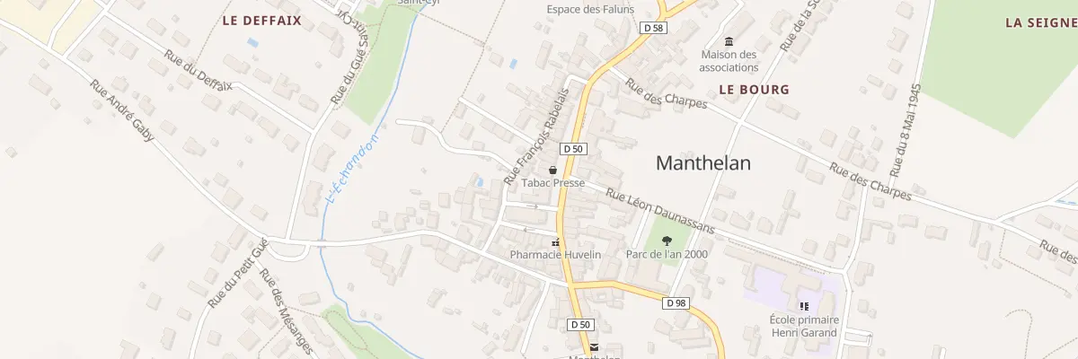 Plan du 35 Rue Nationale à Manthelan