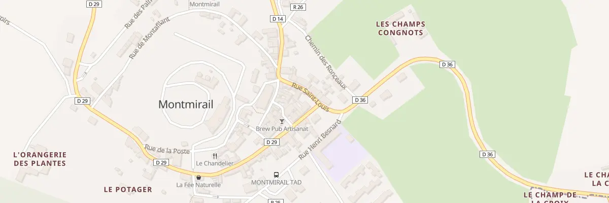 Plan du 1 Rue du Docteur Castaing à Montmirail
