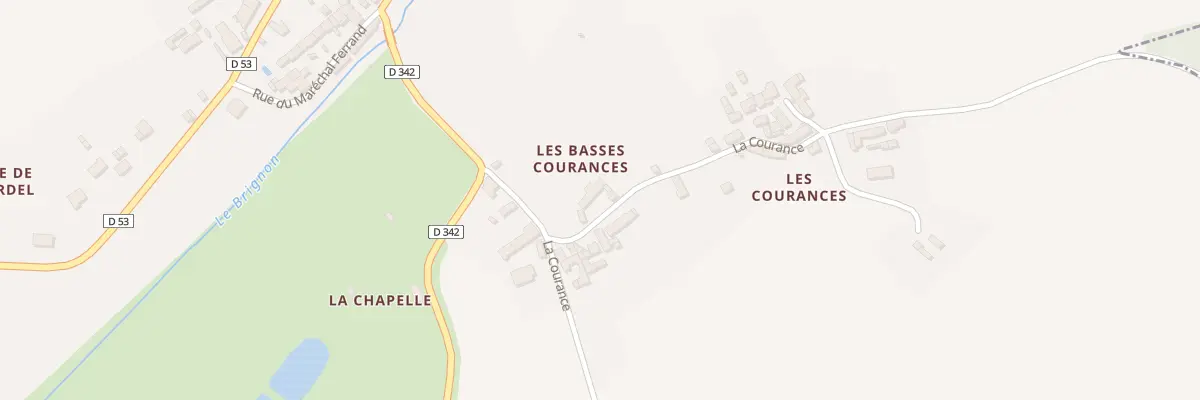 Plan du 1 Les Basses Courances à Neuilly-le-Brignon