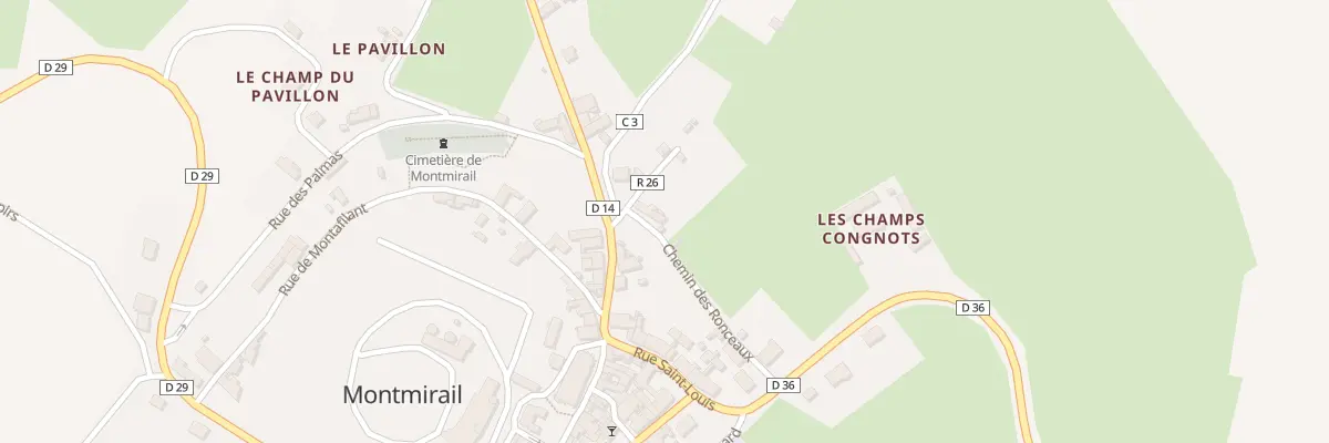 Plan du 6 Rue Saint Servais à Montmirail