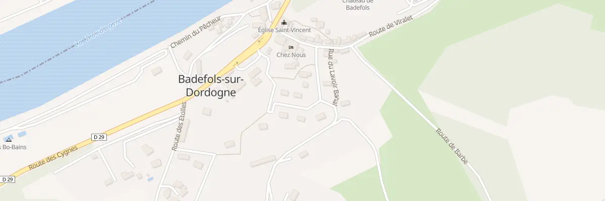 Plan du 70 Le Bourg Sud à Badefols-sur-Dordogne