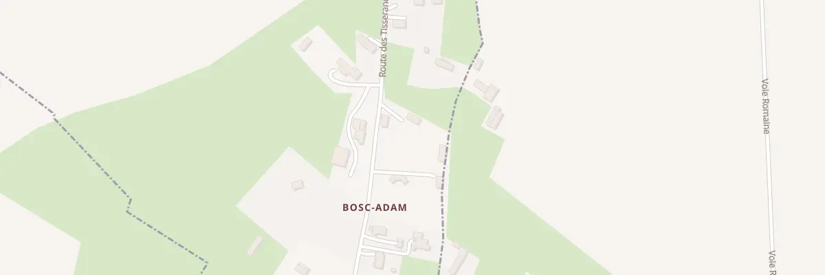 Plan du 1167 Rte des Tisserands du Boscadam à Harcanville