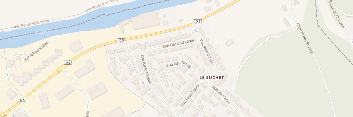 Plan du 12 Rue Elsa Triolet à Boulazac Isle Manoire