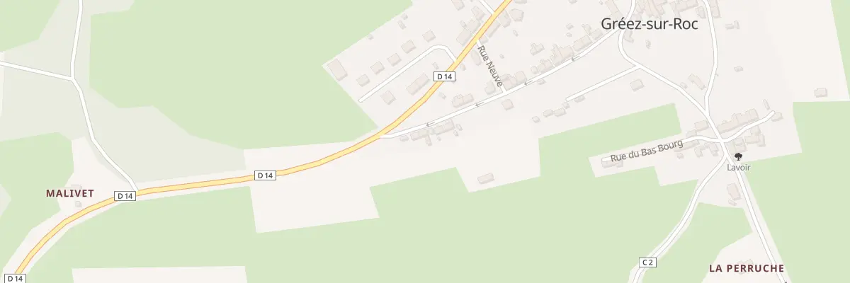 Plan du 13 Rue du Grand Thuret à Gréez-sur-Roc