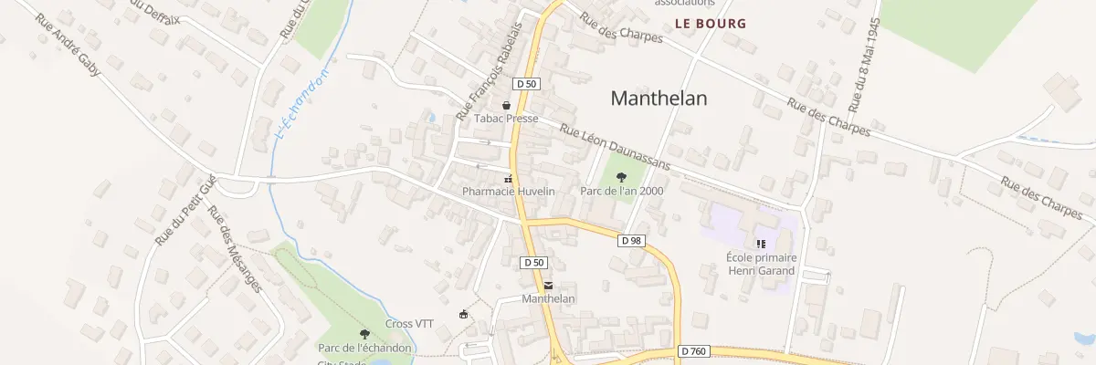 Plan du 28 Rue Nationale à Manthelan