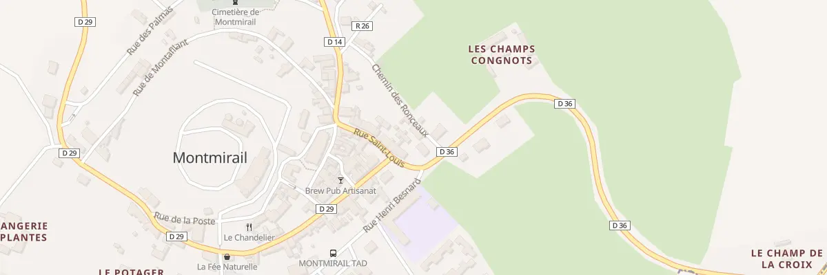 Plan du 1 Che des Ronceaux à Montmirail