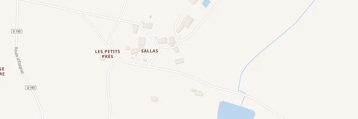 Plan du 9 Sallas à Saulgond