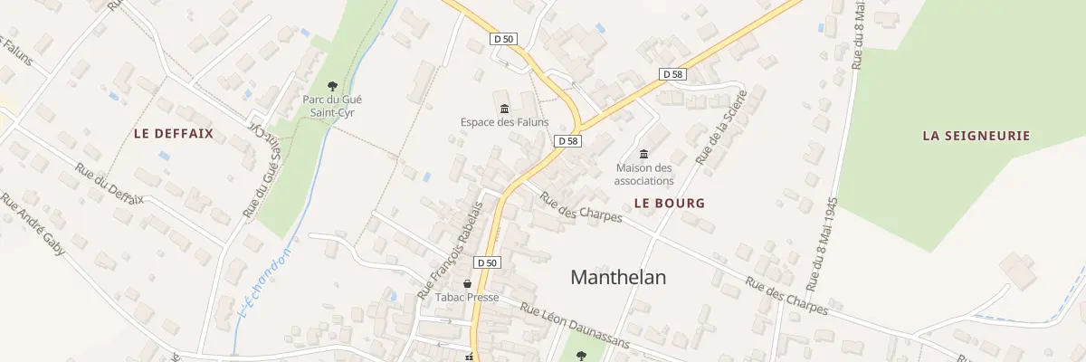 Plan du 1 Pl Saint-cyr à Manthelan