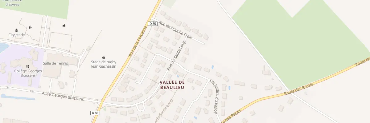 Plan du 31 Rue du Saute Loup à Esvres