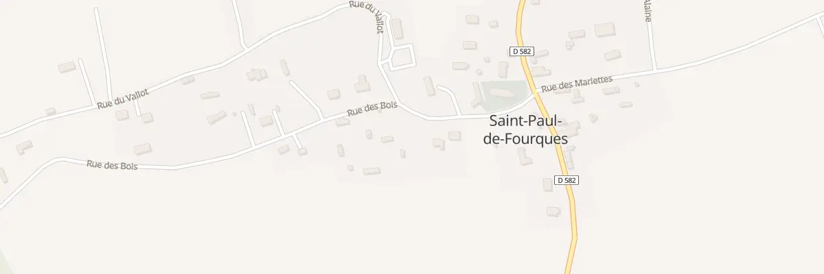 Plan de la Rue des Bois à Saint-Paul-de-Fourques