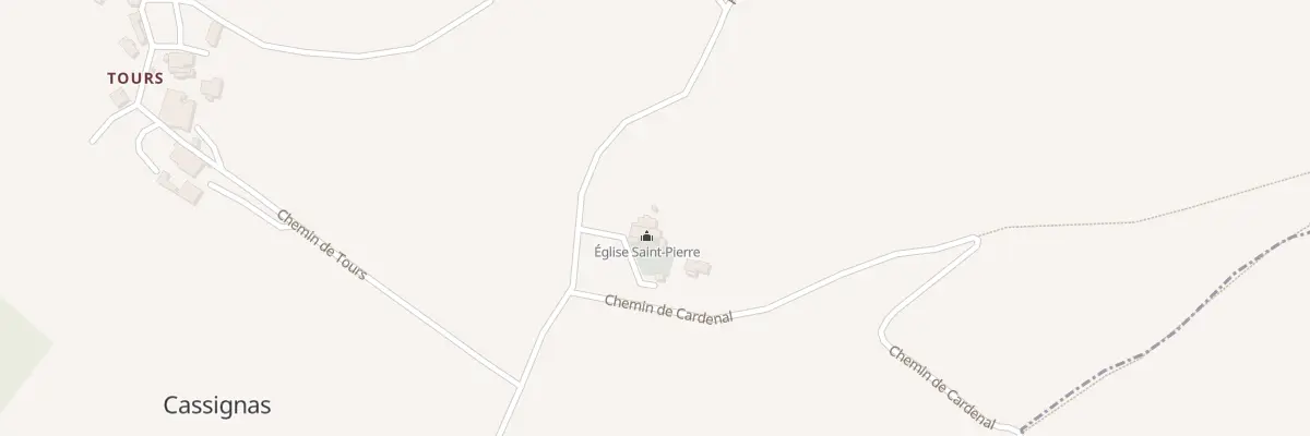 Plan du 6 A Cassignas à Cassignas