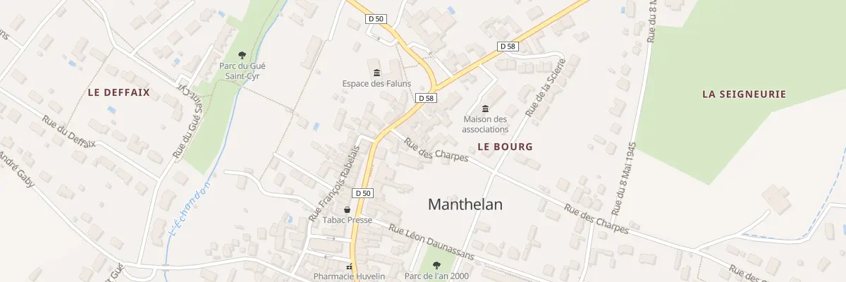 Plan du 4 Rue des Charpes à Manthelan