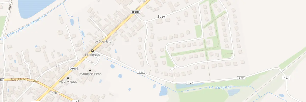 Plan du 6 Rue du Clos du Boeuf à Monnaie