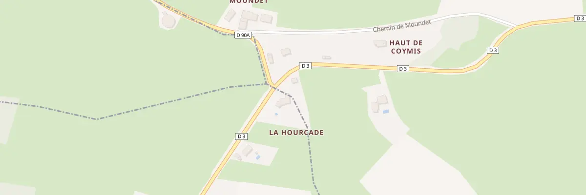 Plan du 29 La Hourcade à Castéra-Vignoles