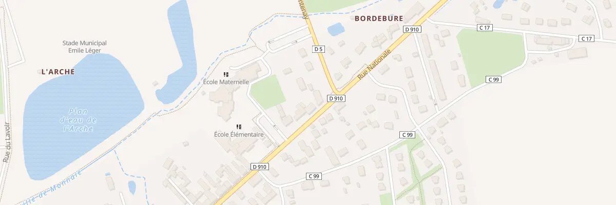 Plan du 1T Rue Nationale à Monnaie