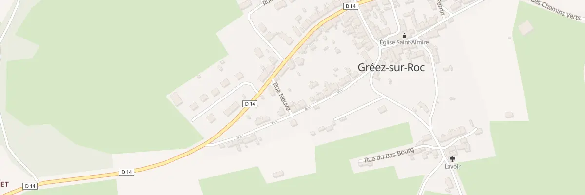 Plan du 16 Rue du Grand Thuret à Gréez-sur-Roc