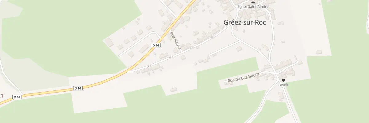 Plan du 1 Rue du Grand Thuret à Gréez-sur-Roc