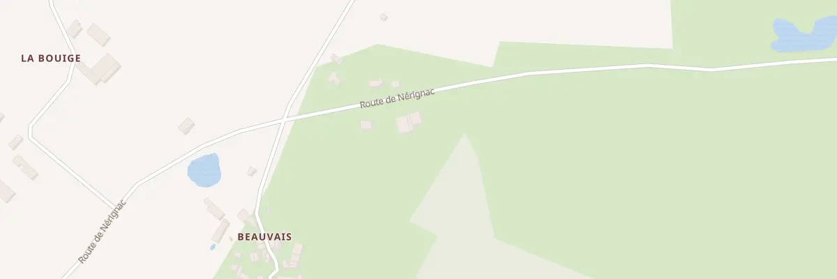 Plan du 1 Rte de Nérignac - Beauvais à Moulismes