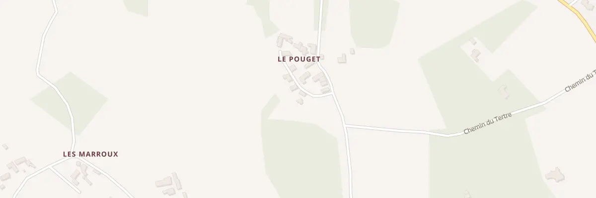 Plan du 320 Le Pouget à Val de Louyre et Caudeau