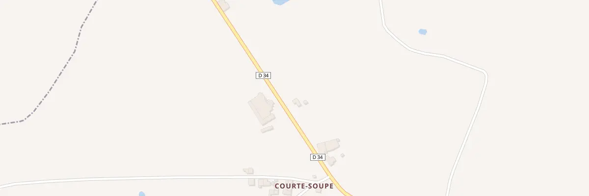 Plan du 2 Courte Soupe à Asnières-sur-Blour