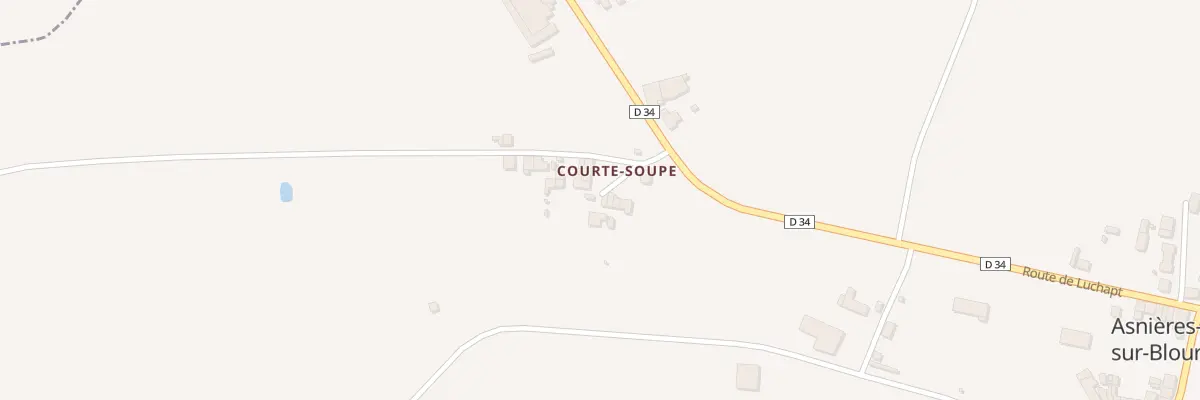 Plan du 5184 Courte Soupe à Asnières-sur-Blour