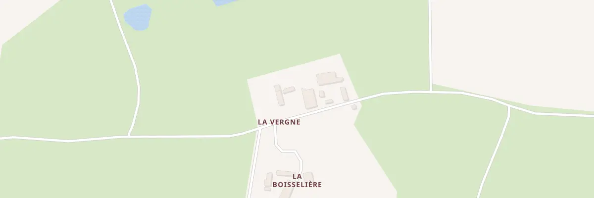 Plan du 2 La Vergne à Adriers