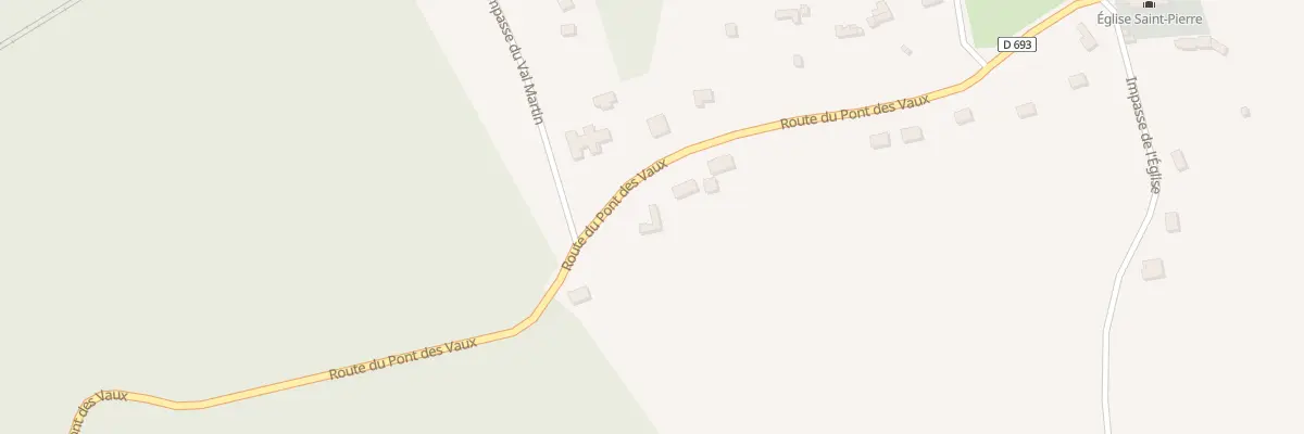 Plan du 1086 Rte du Pont des Vaux à Thénouville