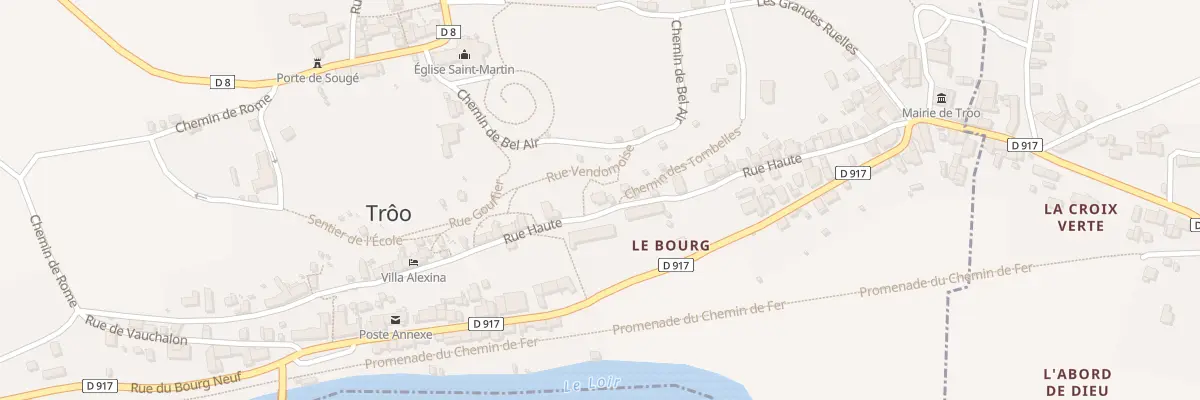 Plan du 29 Rue Haute à Troo