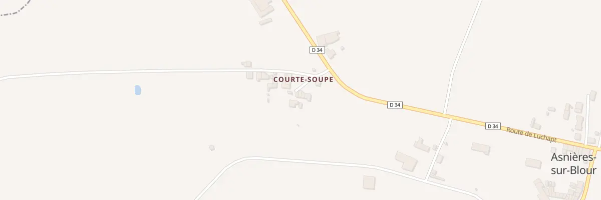 Plan du 5143 Courte Soupe à Asnières-sur-Blour