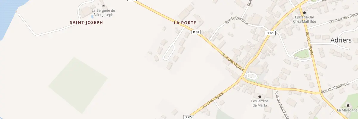 Plan du 4 Rue des Chenes à Adriers