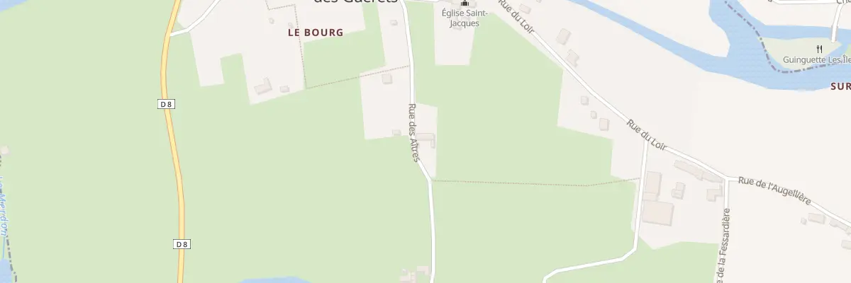 Plan du 40 Sur le Cimetiere à Saint-Jacques-des-Guérets