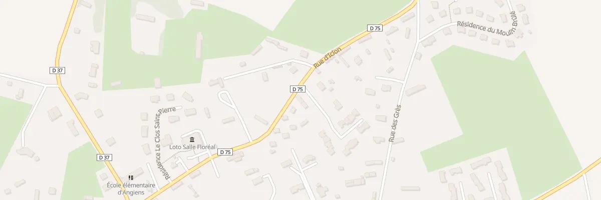 Plan du 278 Rue d’Iclon à Angiens