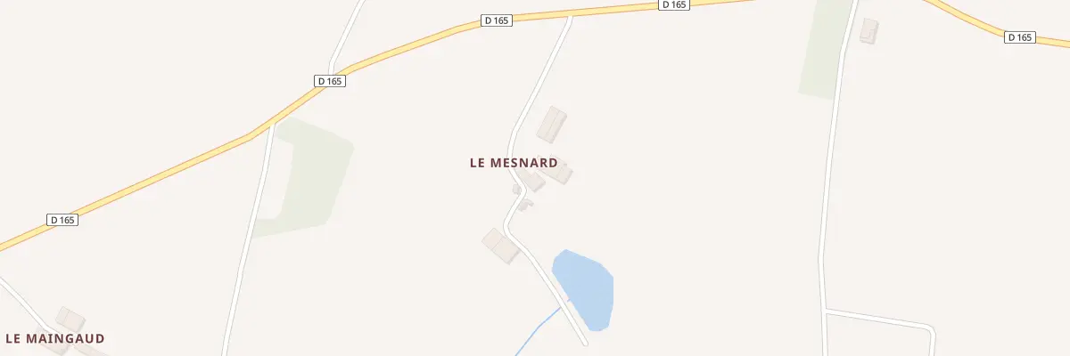 Plan du 5080 Le Mesnard à Saulgond