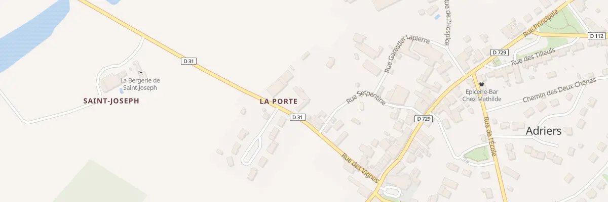 Plan du 5118 Rue des Vignes à Adriers