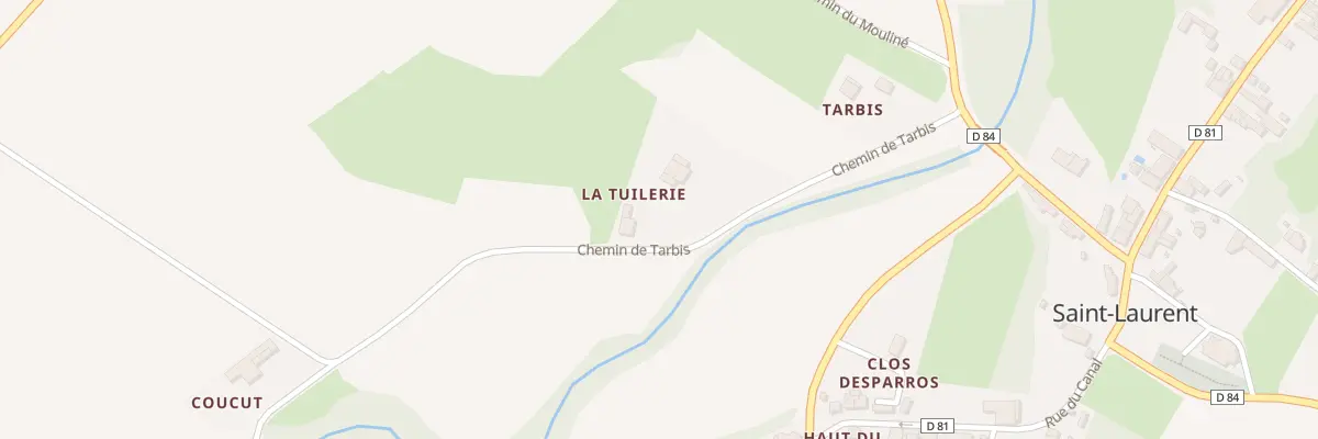 Plan du 3 Tarbis à Saint-Laurent