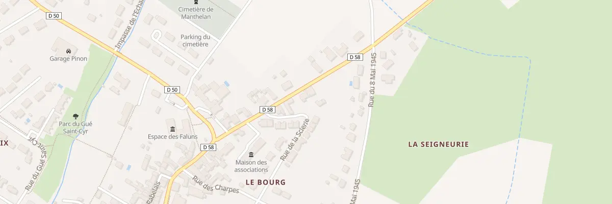 Plan du 7 Rte de Bléré à Manthelan