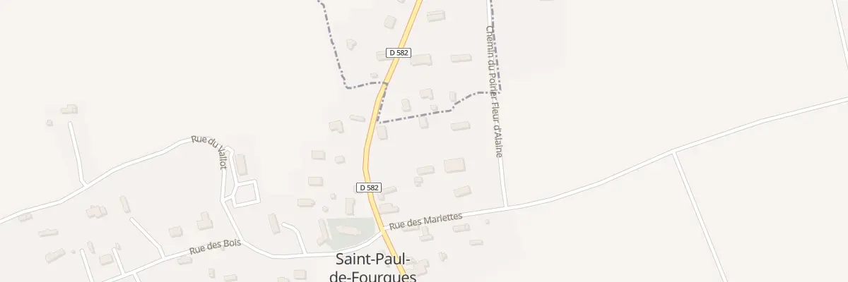 Plan du 1A Rue de la Mairie à Saint-Paul-de-Fourques