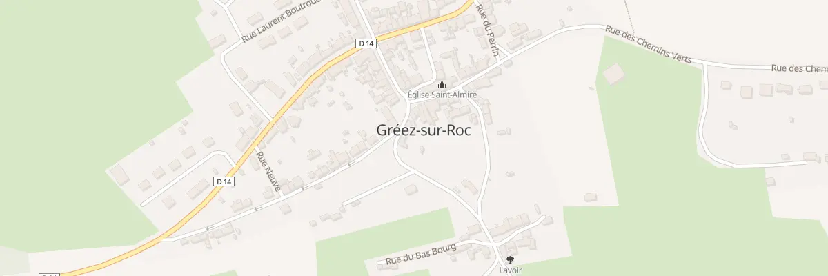 Plan du 3 Rue du Bas Bourg à Gréez-sur-Roc