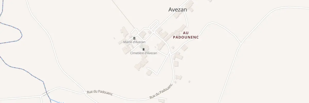 Plan du 1 Imp du Padouenc à Avezan
