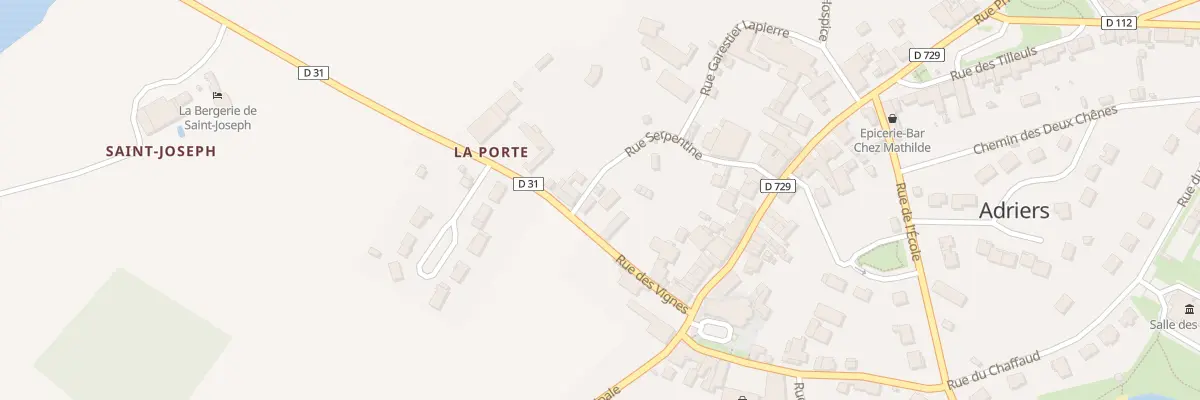 Plan du 4 Rue des Vignes à Adriers