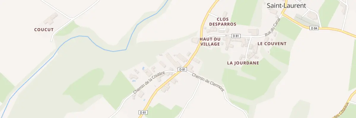Plan du 59 Haut du Village à Saint-Laurent