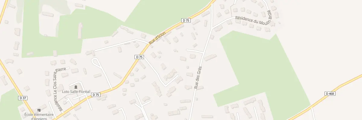 Plan du 215 Imp des Gres à Angiens