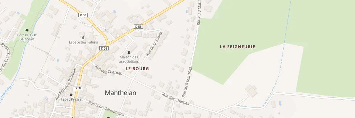 Plan du 13 Rue du 8 Mai 1945 à Manthelan