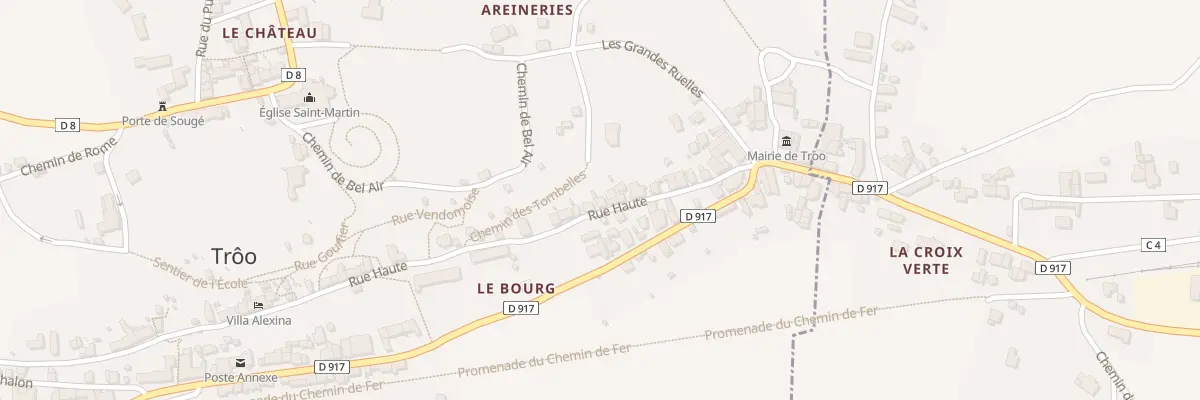 Plan du 19 Rue Haute à Troo